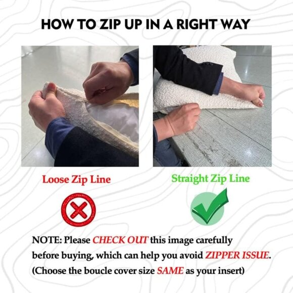 Luxury Decorative Throw Pillow Ivory Cover Textured Boucle Square Sofa Couch - Picture 9 of 9